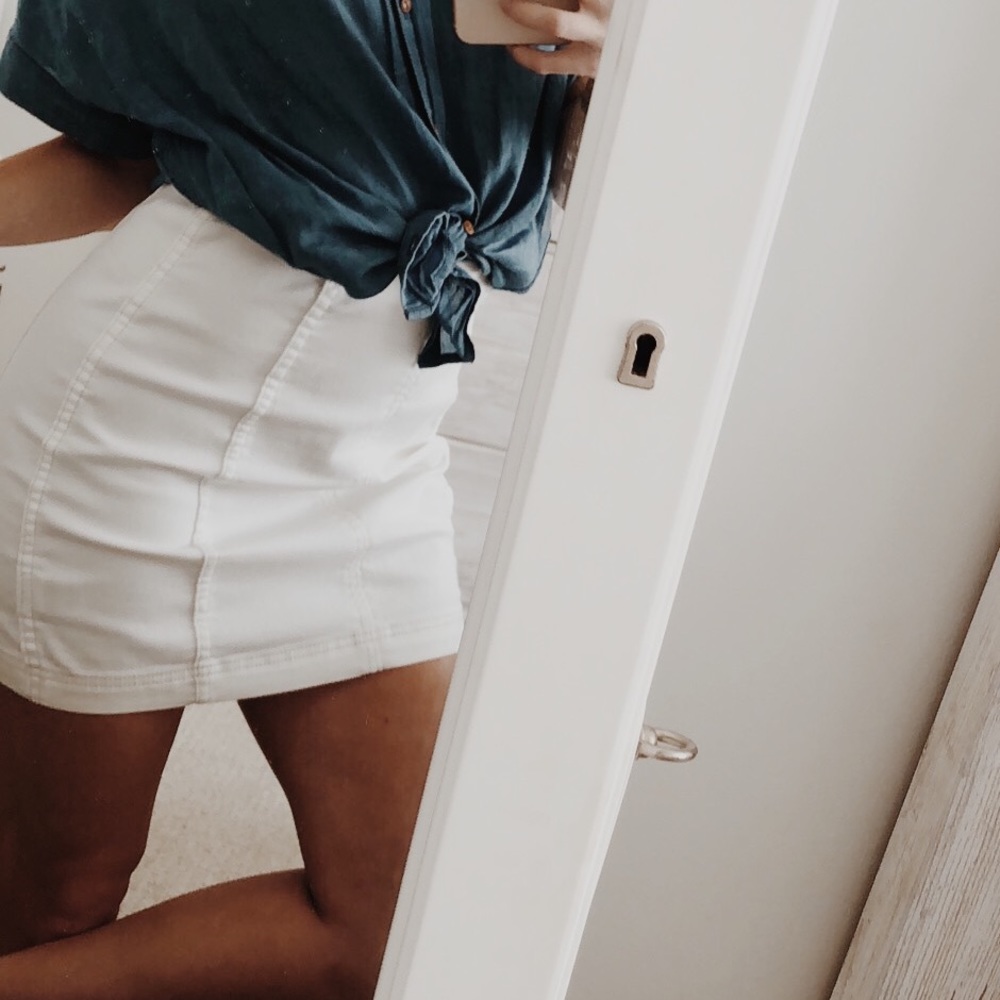 Free people white skirt